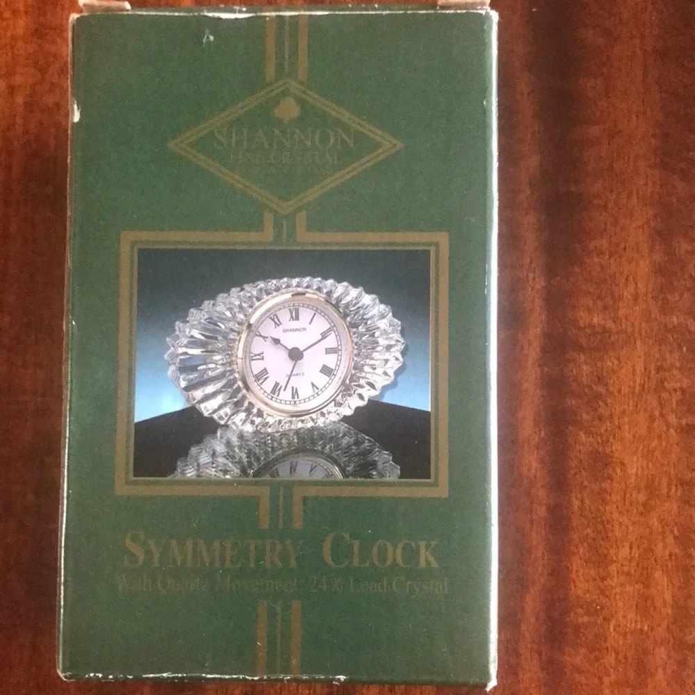 Shannon Crystal Symmetry Clock NIB